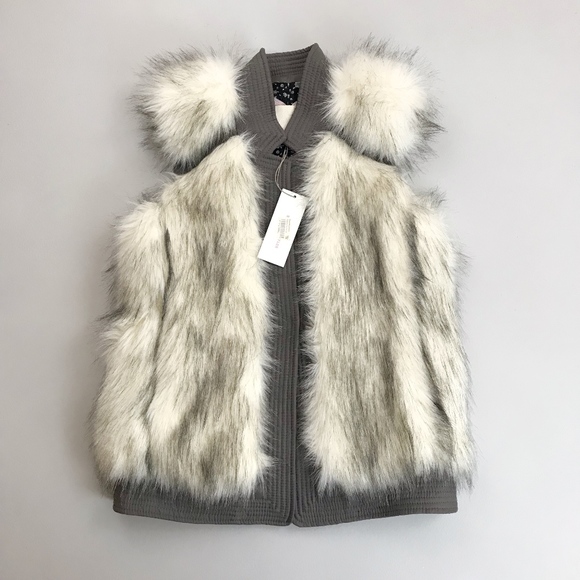 REBECCA TAYLOR Fab Faux Vest
